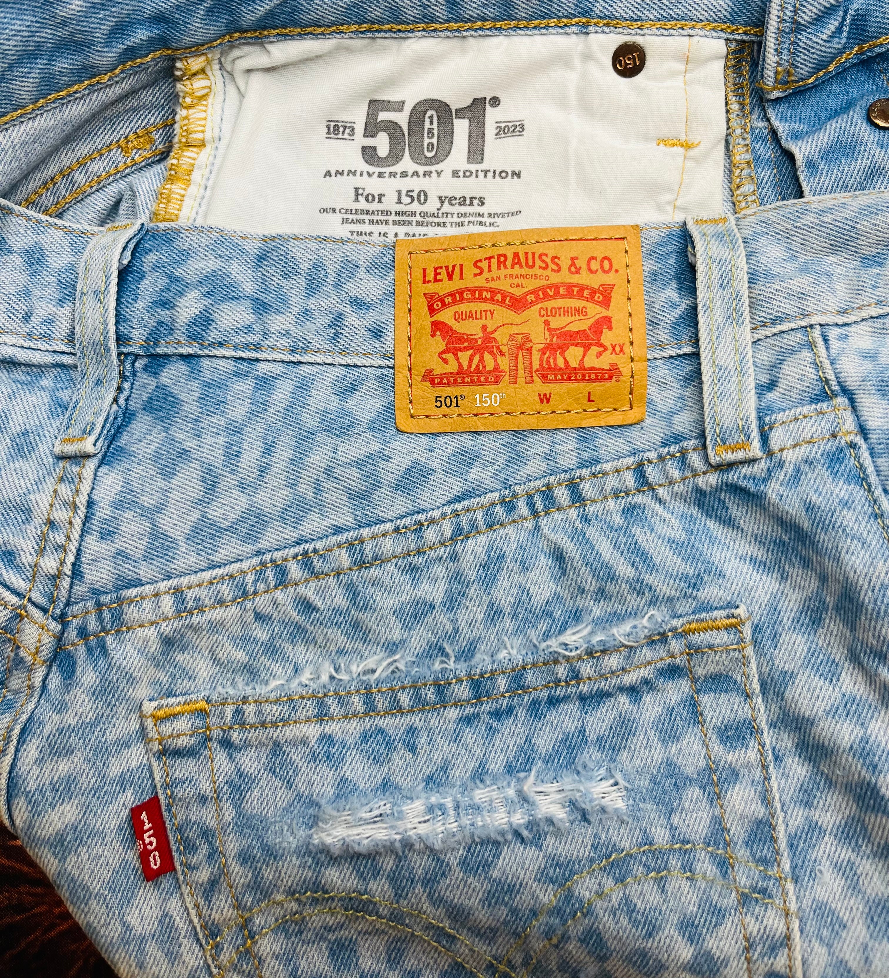 Distressed 501 Anniversary Edition Levi 501 Shorts