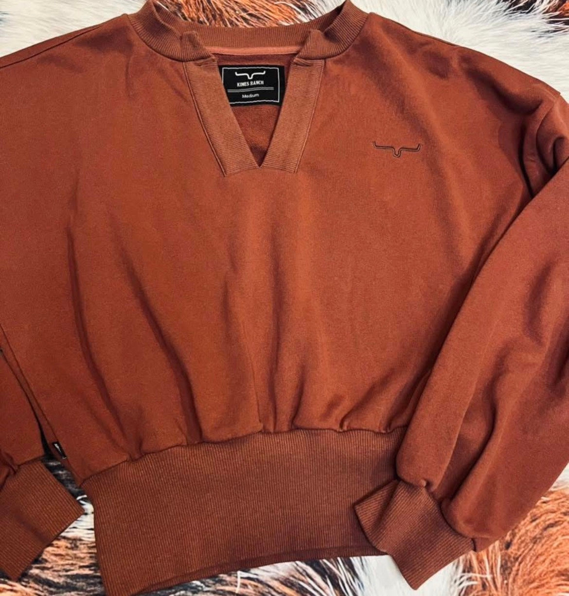 Kimes Ranch Cropped V-Neck