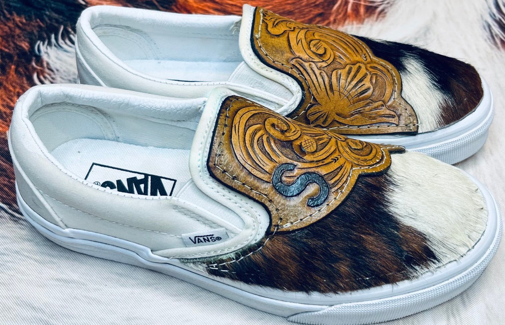 Custom Cowhide Tooled Vans
