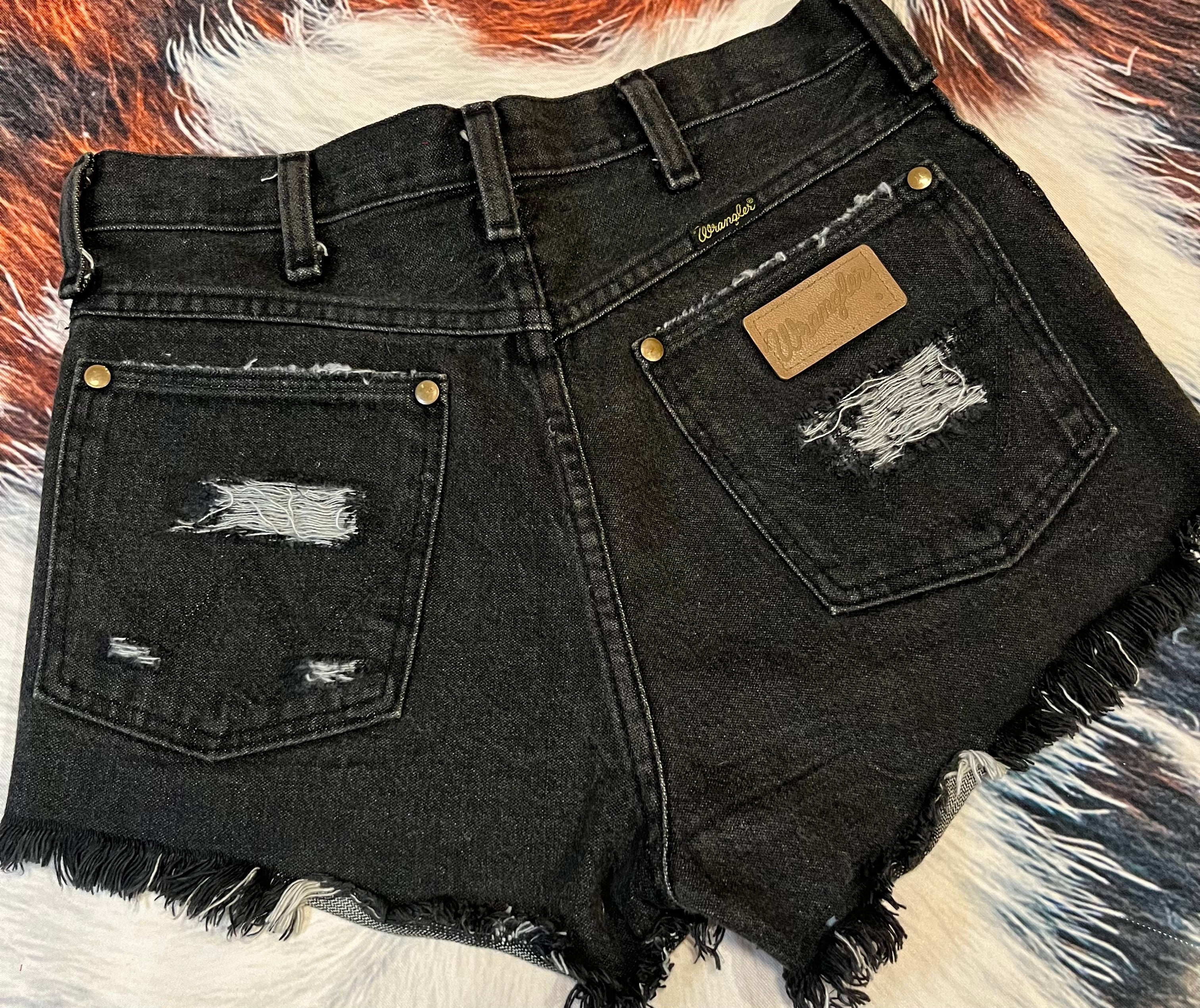 Distressed Vintage Wrangler Shorts