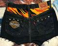 Custom Studded Harley Shorts
