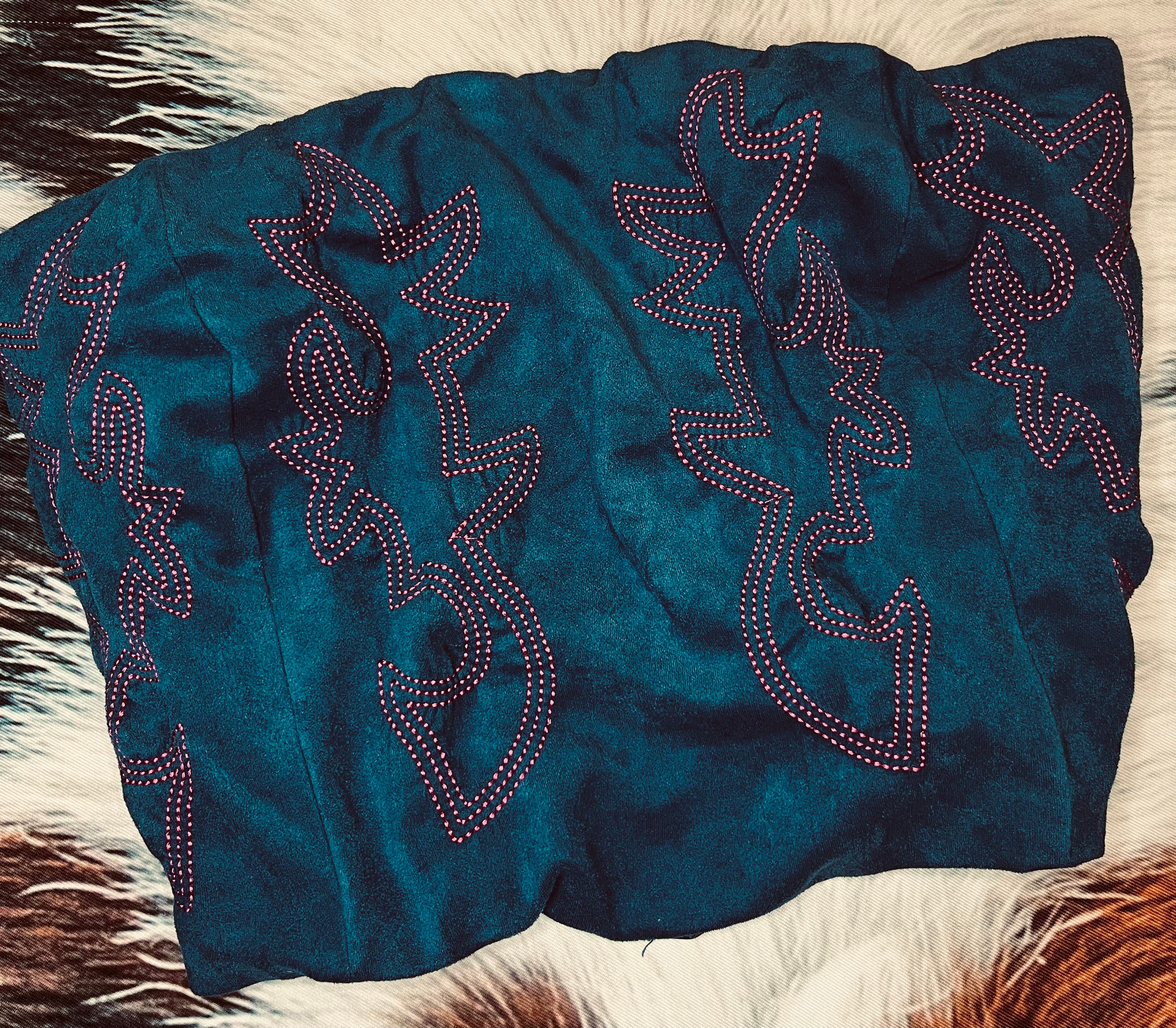 Teal Bootstitch Tube-Top