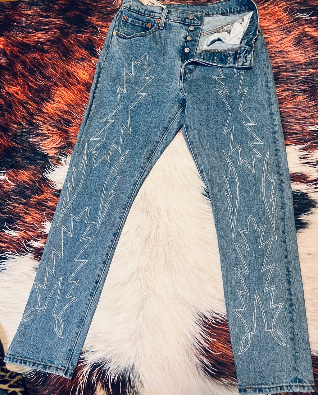 Levi 501 Boot Stitch Jeans