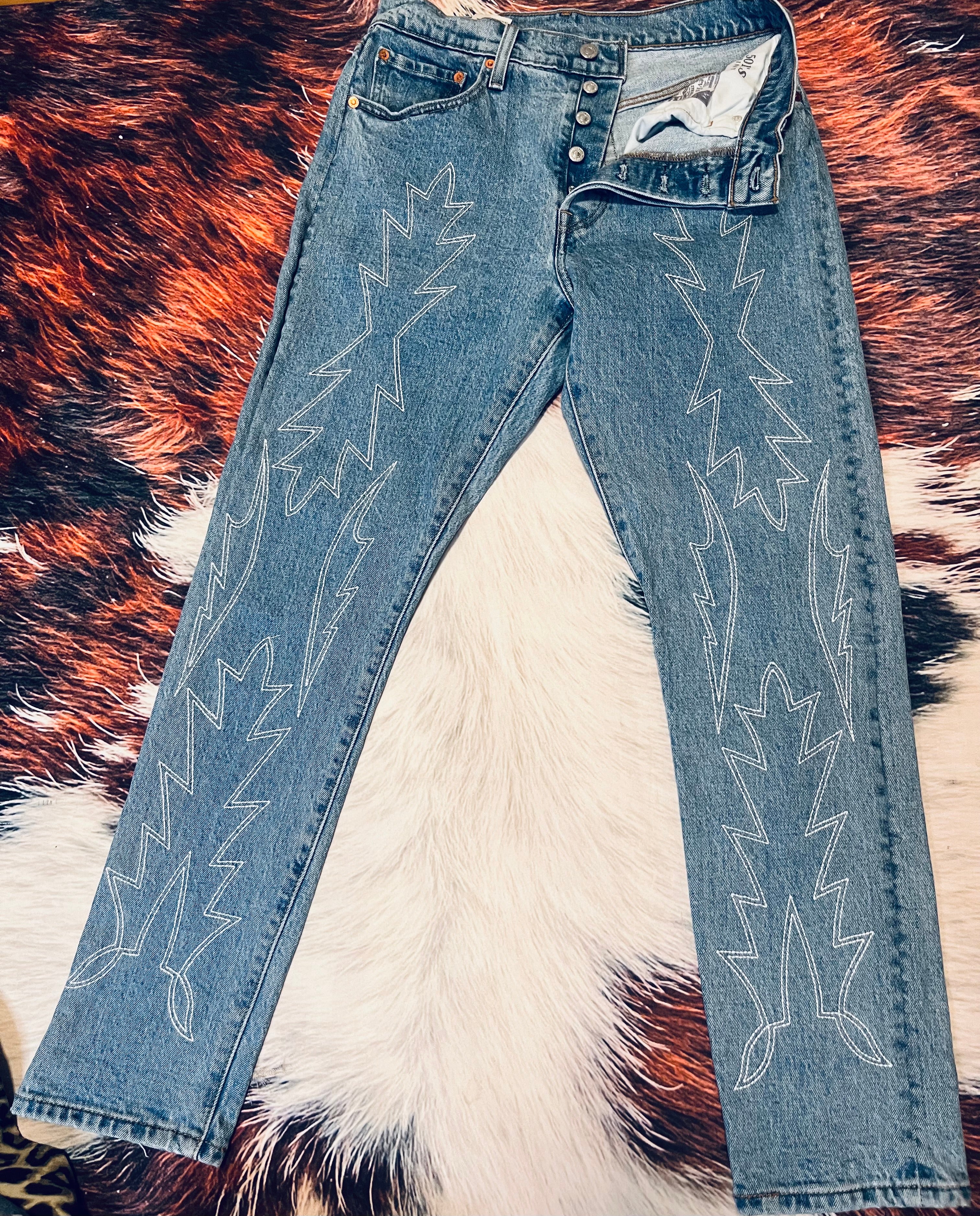 Levi 501 Boot Stitch Jeans