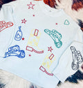 Howdy Metallic Embroidered Sweater