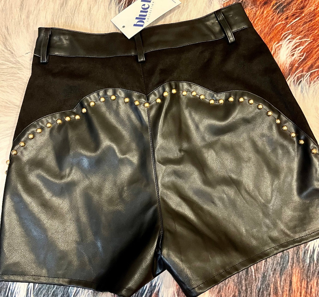 High Rise Moto Shorts