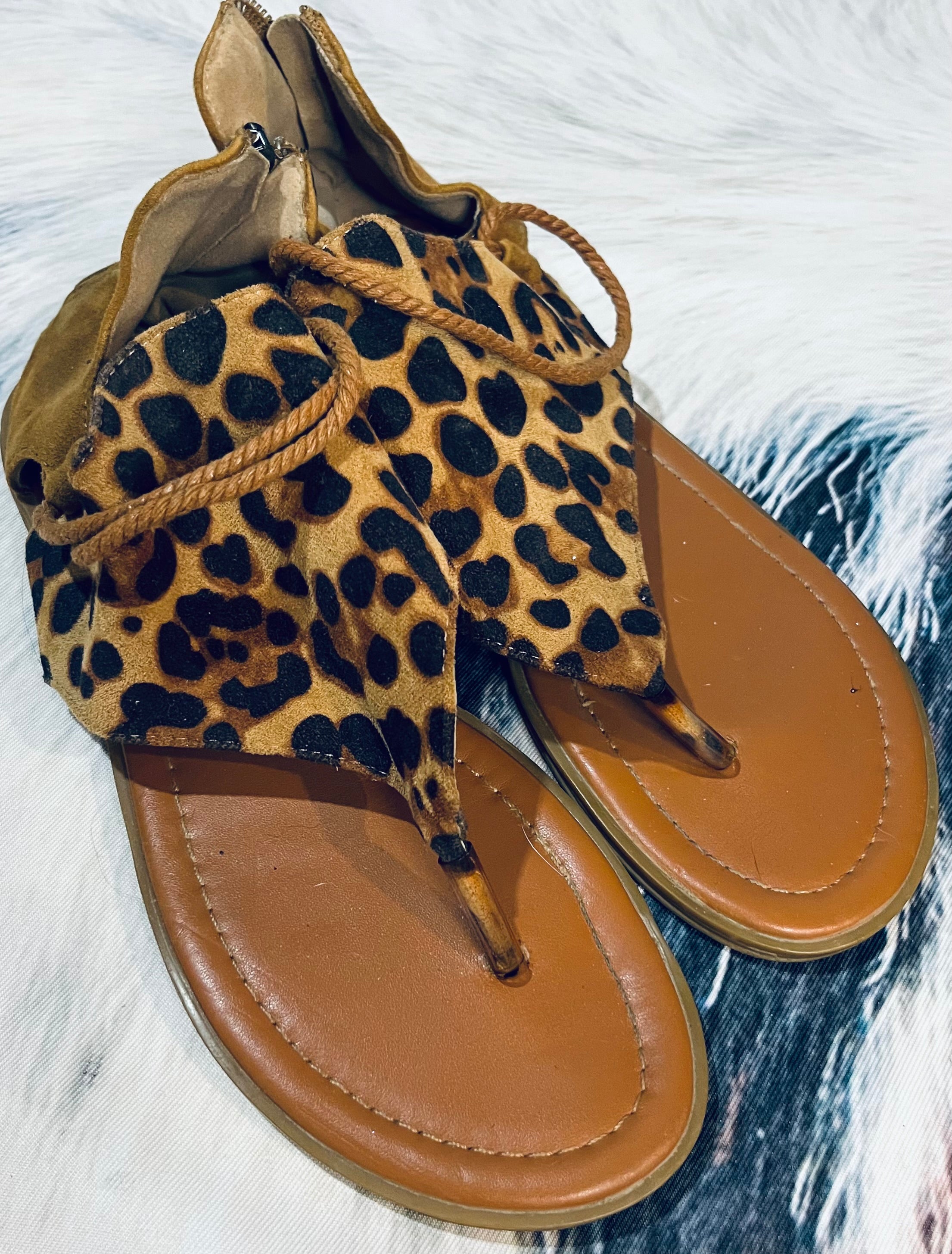 Leopard Sandals