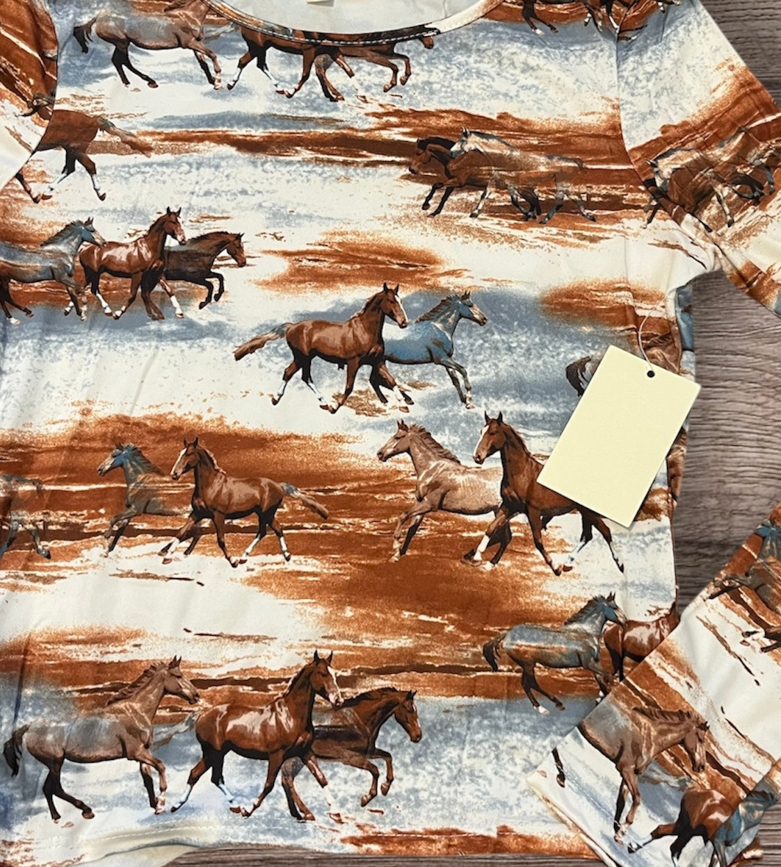 Horse Print Long Sleeve