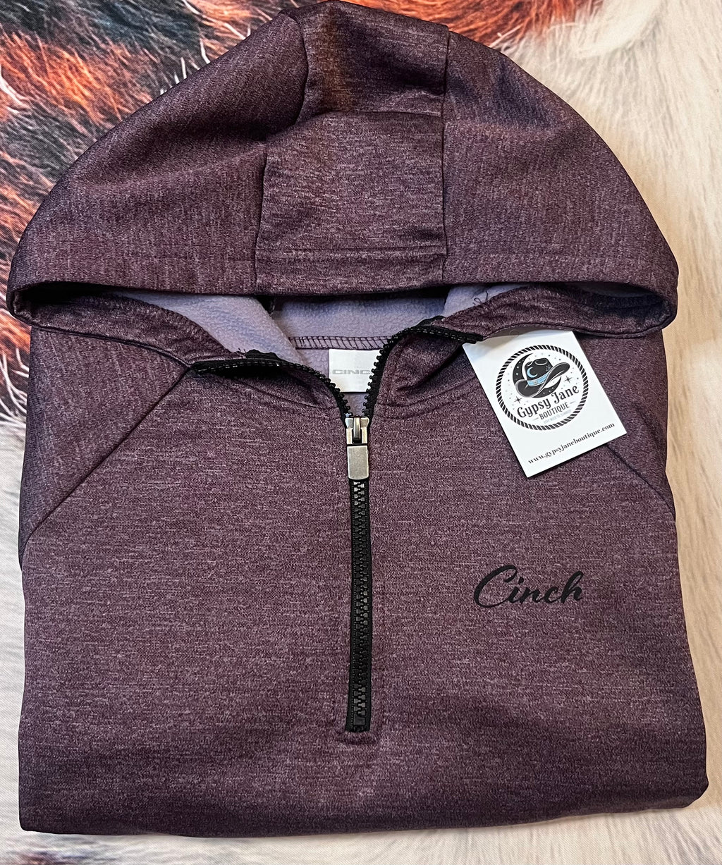 Cinch Quarter Zip Fleece Hoodie