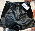 High Rise Moto Shorts