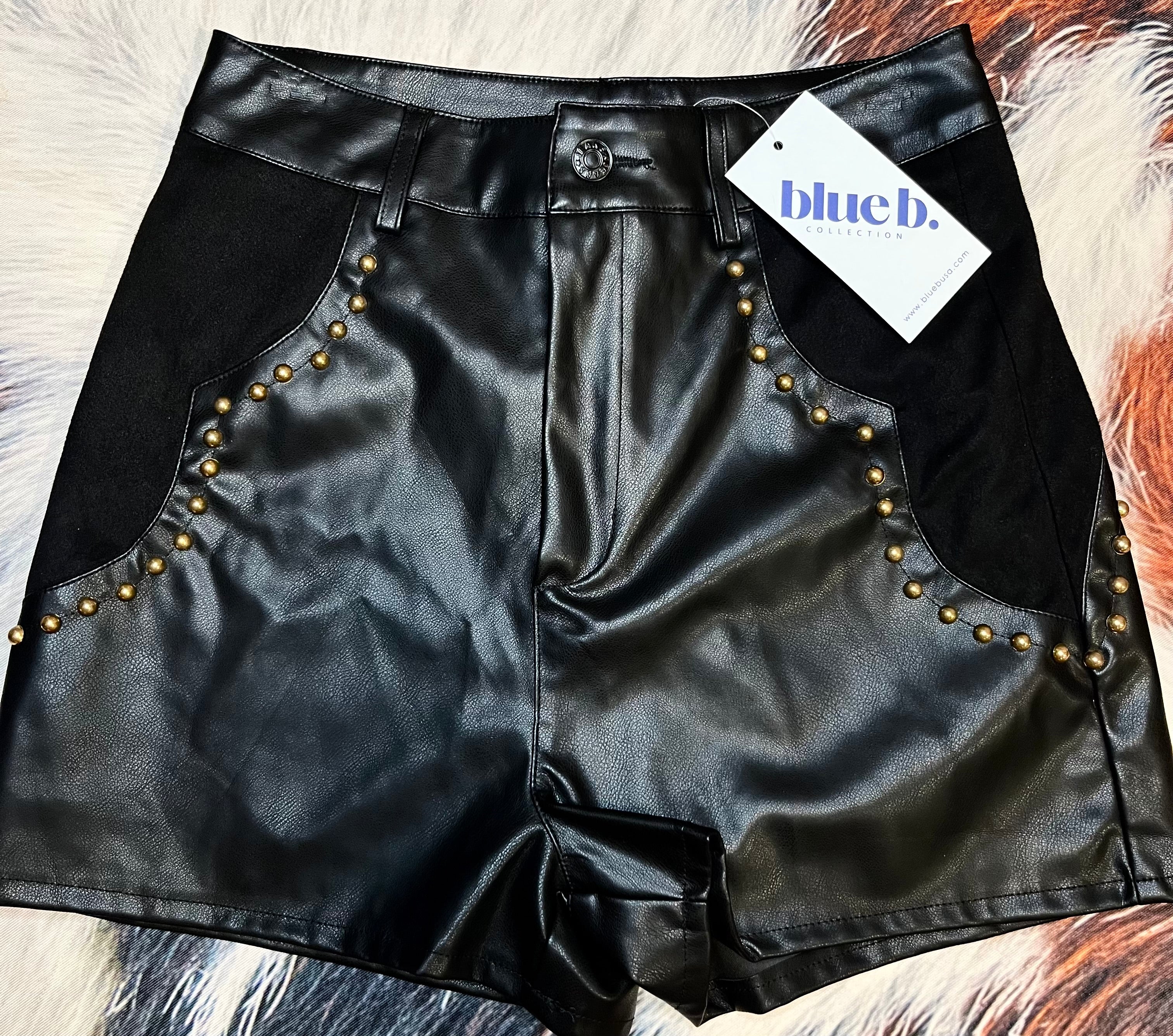 High Rise Moto Shorts