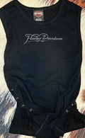 Vintage Harley Davidson Tank with side ties