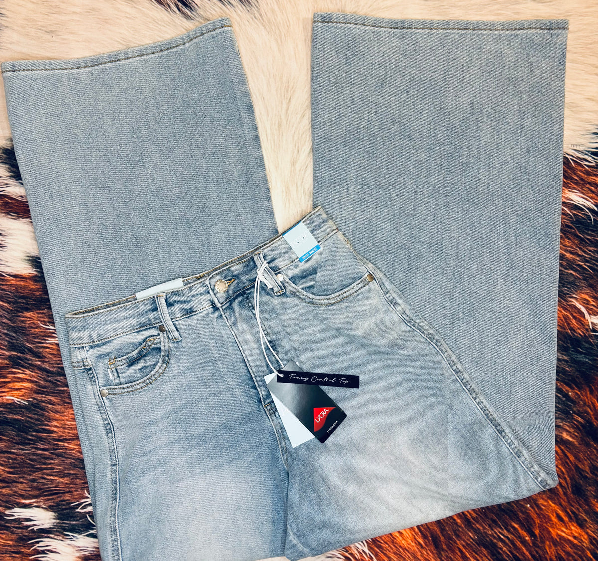 Judy Blue High Waist Tummy Control Retro Wide Leg Denim Jeans