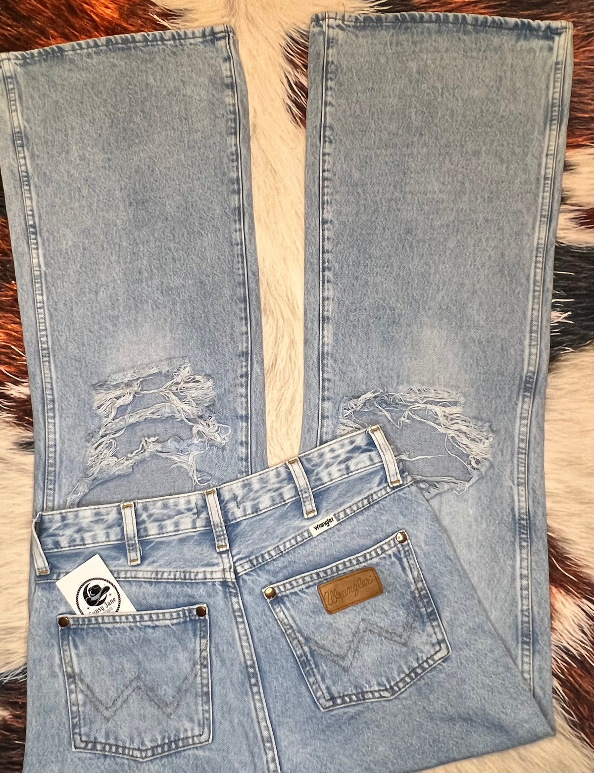 Wrangler Distressed Wide Leg