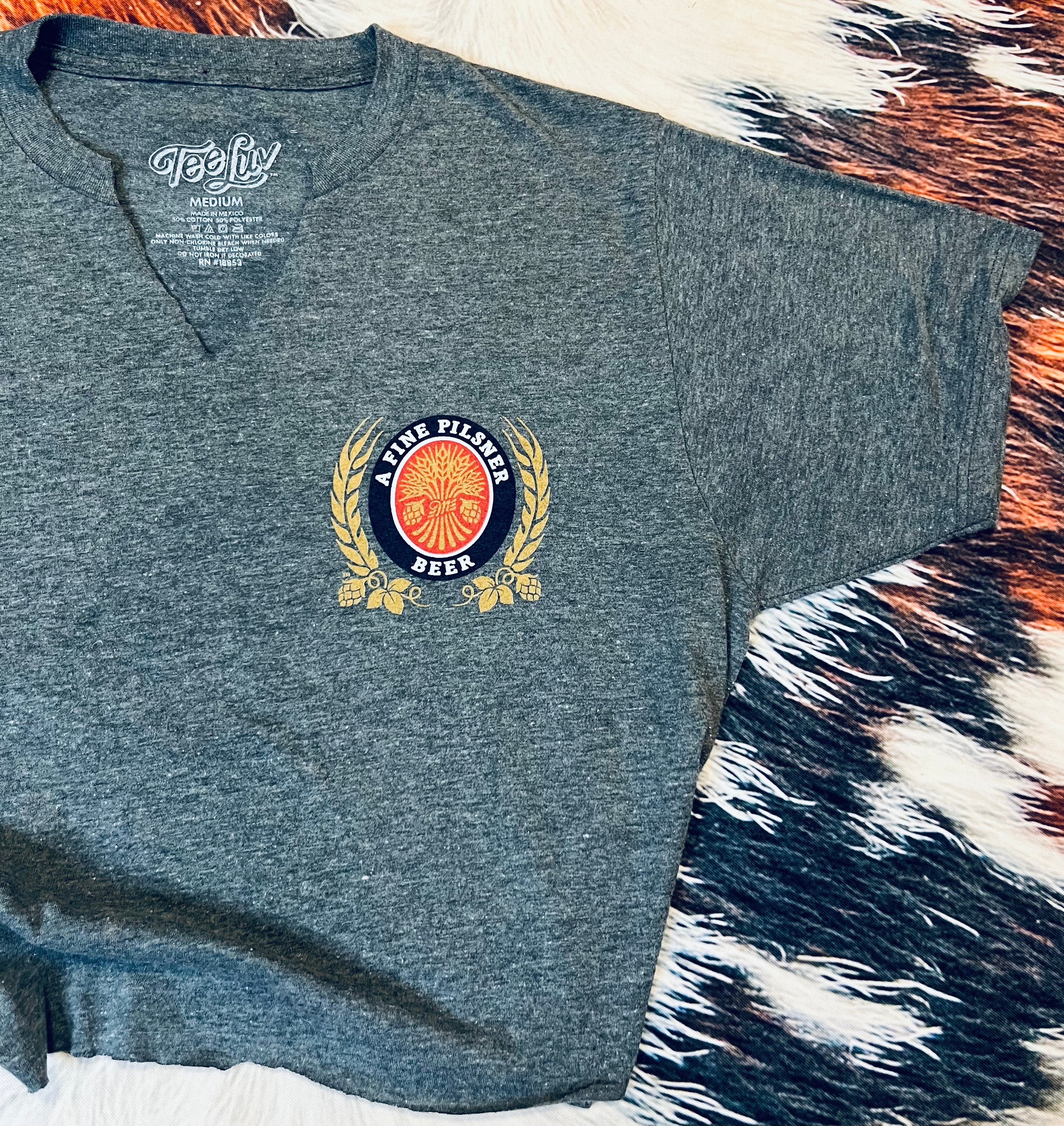 Beer Cropped V-Neck