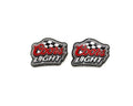 Checkered Coors Light Post Earring