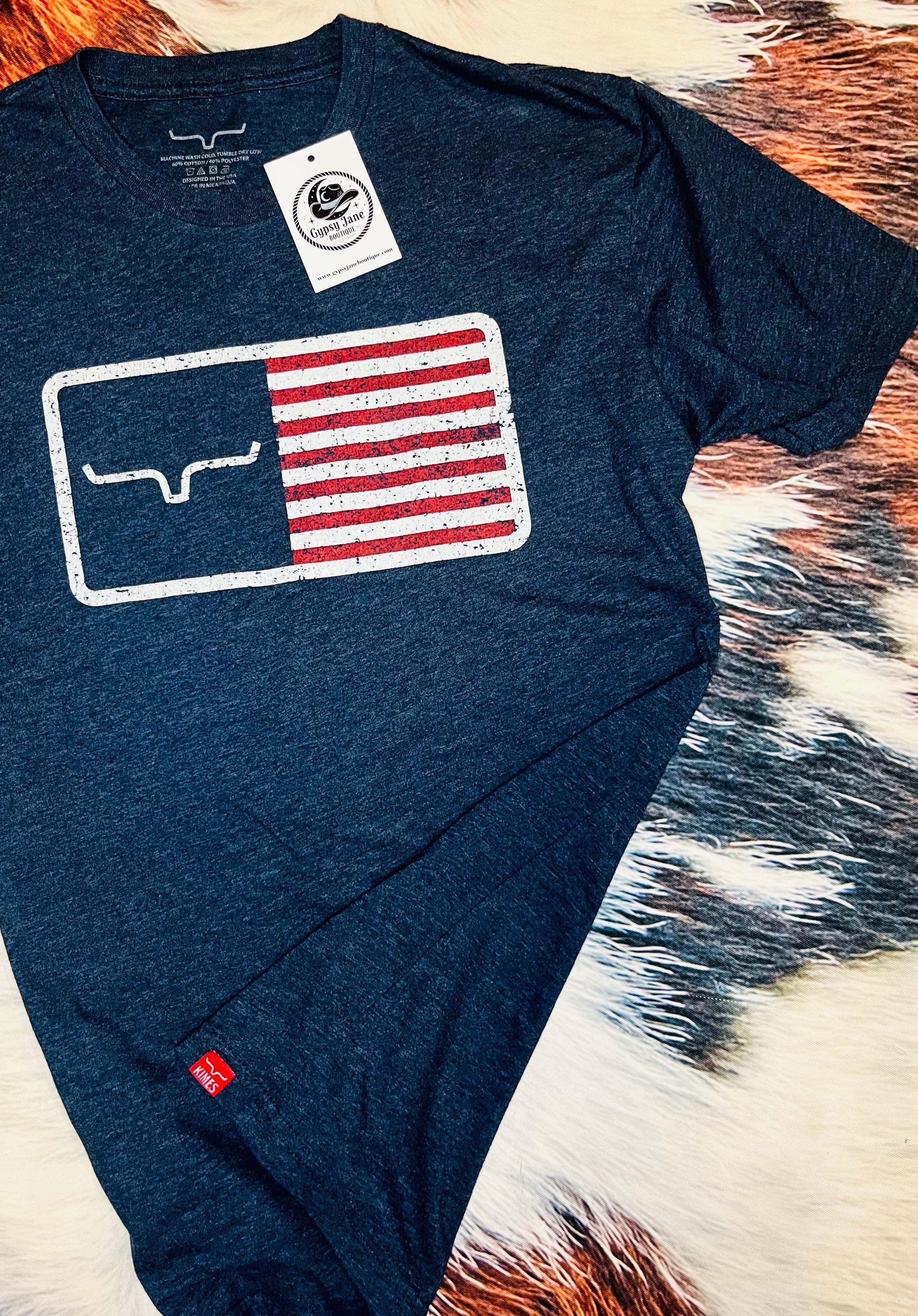 Patriotic Kimes Ranch Tee