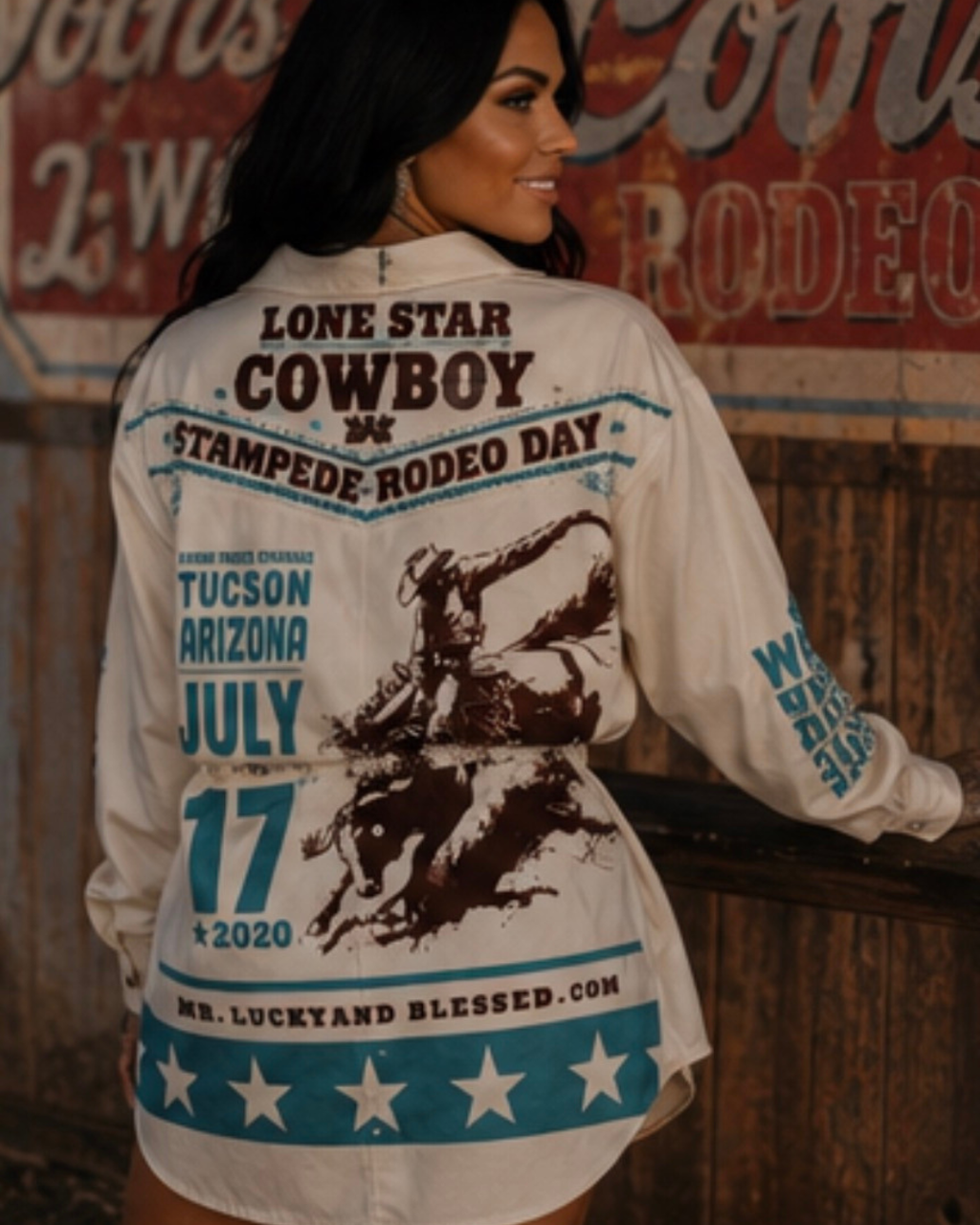 Rodeo Pearl Snap Shirt Dress