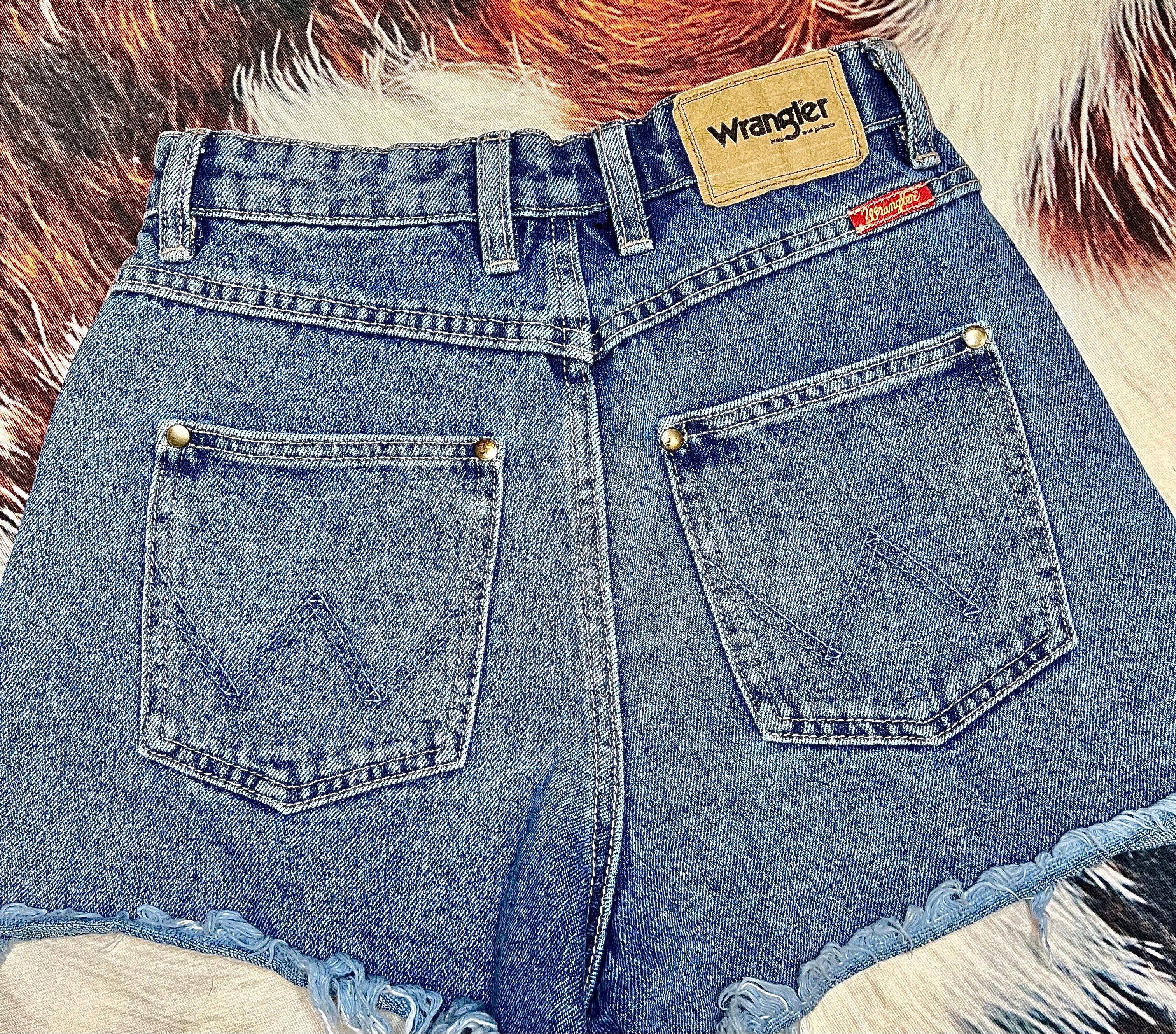 High Waisted Wrangler Shorts