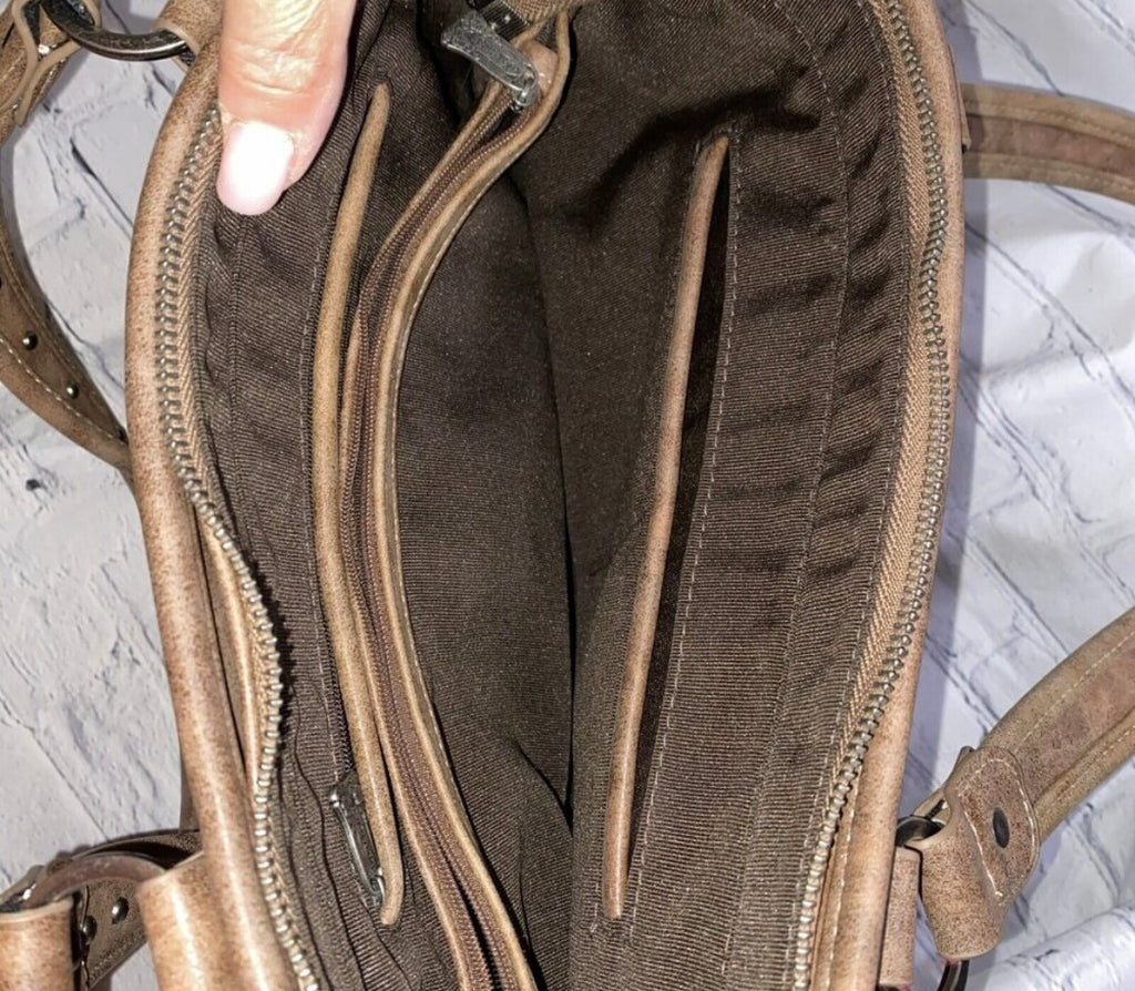 Trinity Ranch Genuine Hair-On Cowhide Conceal Carry Bag