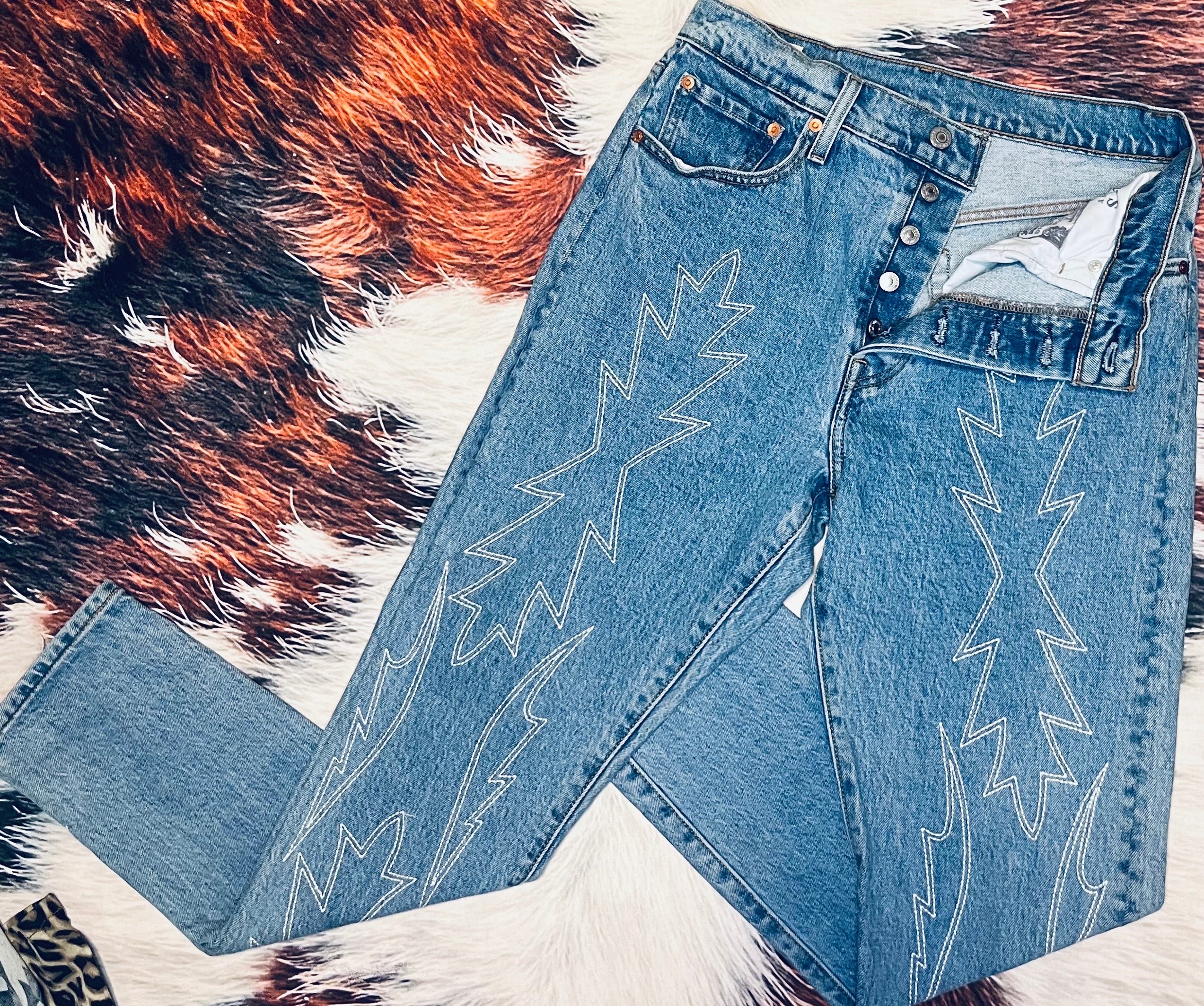 Levi 501 Boot Stitch Jeans