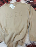 Oversized Embossed NASH Crew