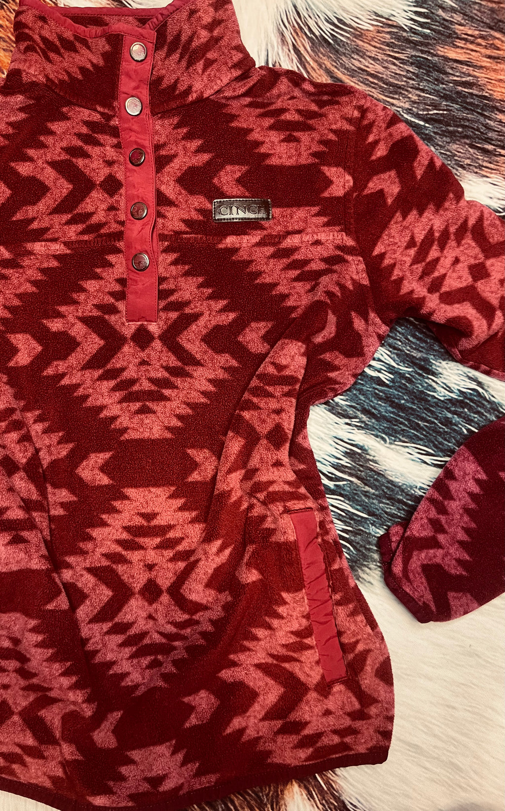 Cinch Aztec Fleece Pullover