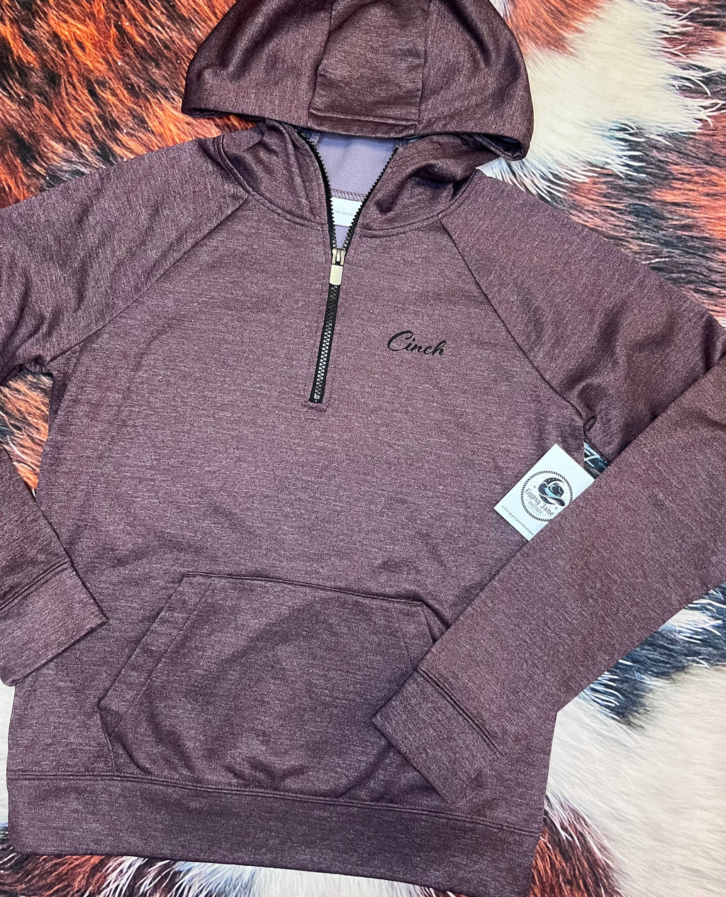 Cinch Quarter Zip Fleece Hoodie