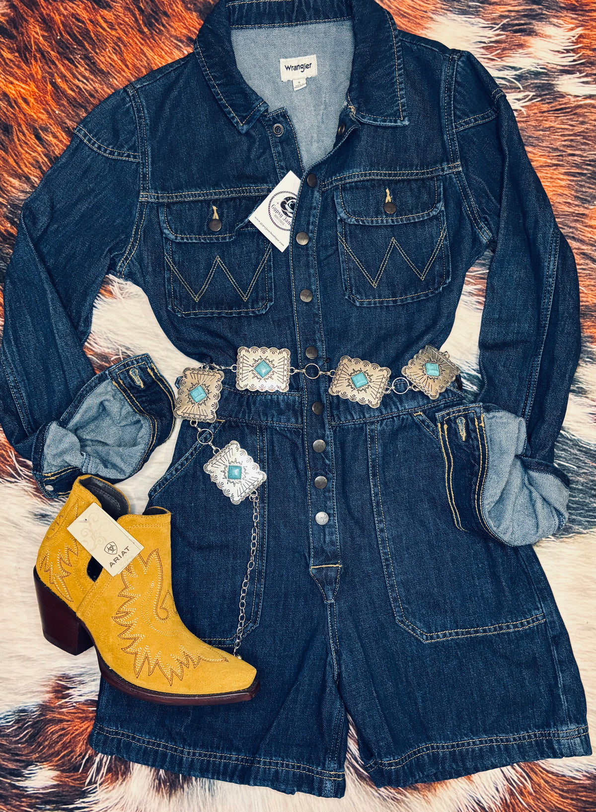 Wrangler Midnight Rodeo Denim Romper