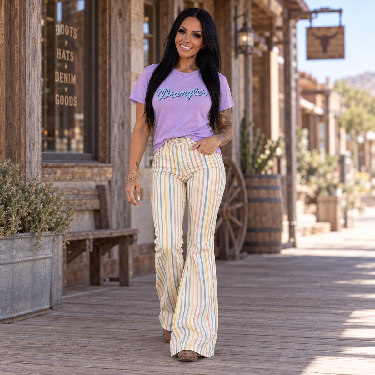 Wrangler Roped Logo Tee