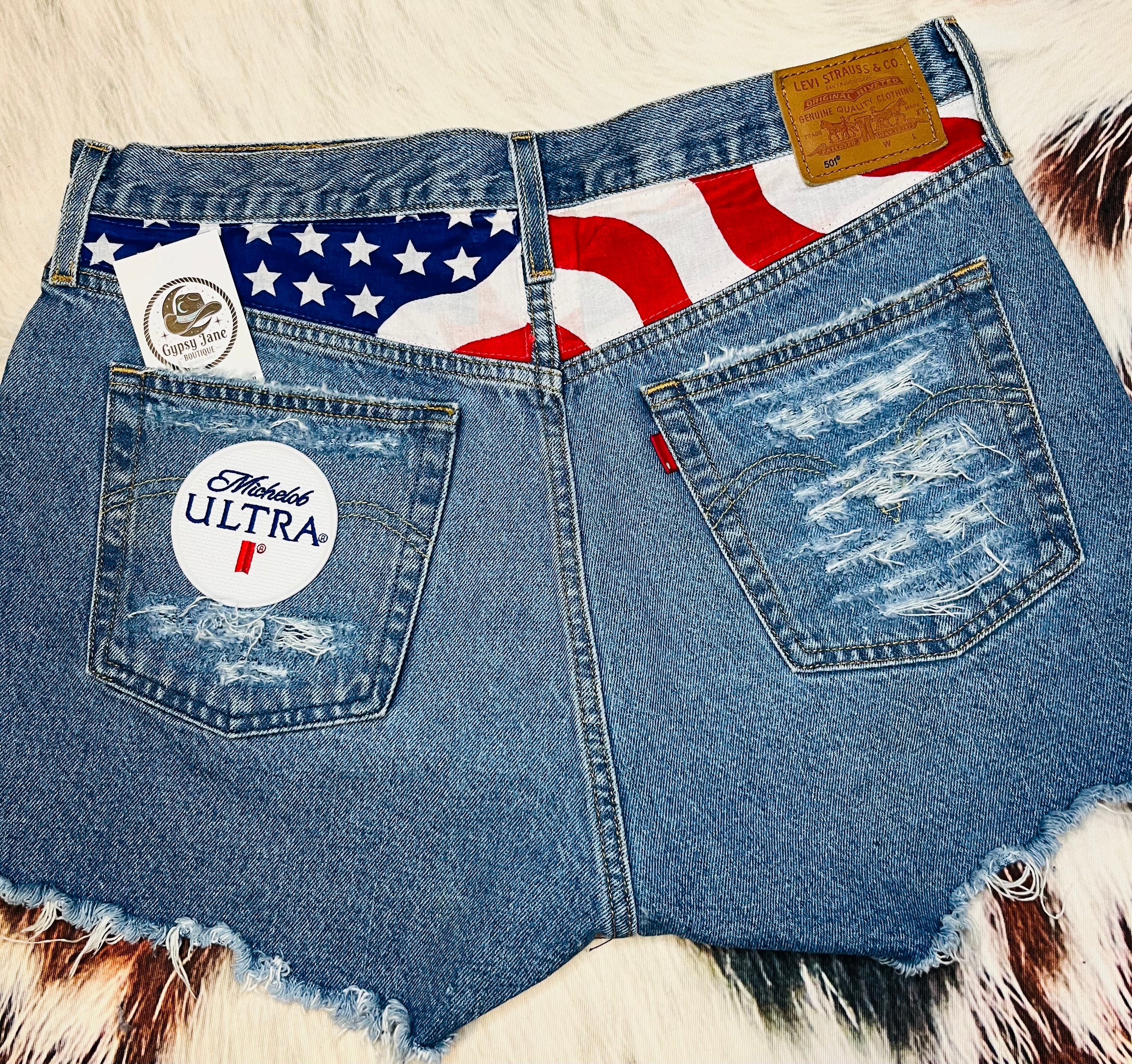 Distressed Patriotic Michelob