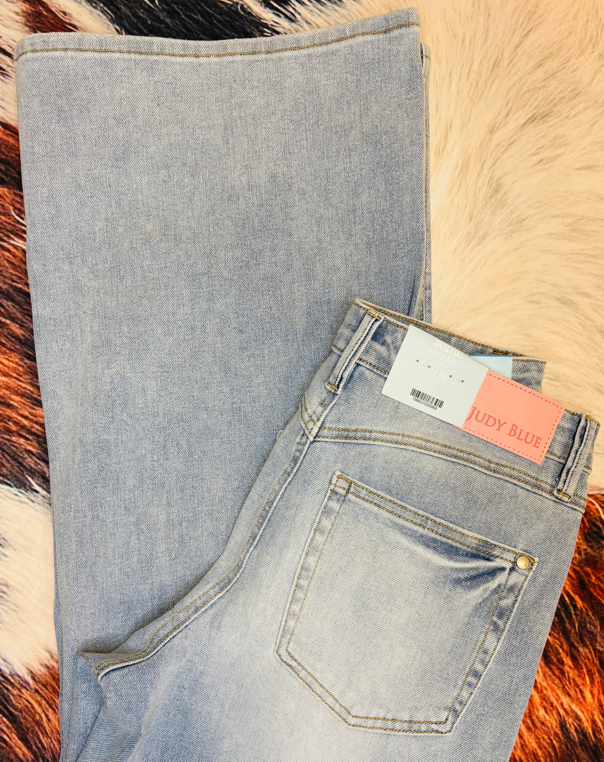 Judy Blue High Waist Tummy Control Retro Wide Leg Denim Jeans