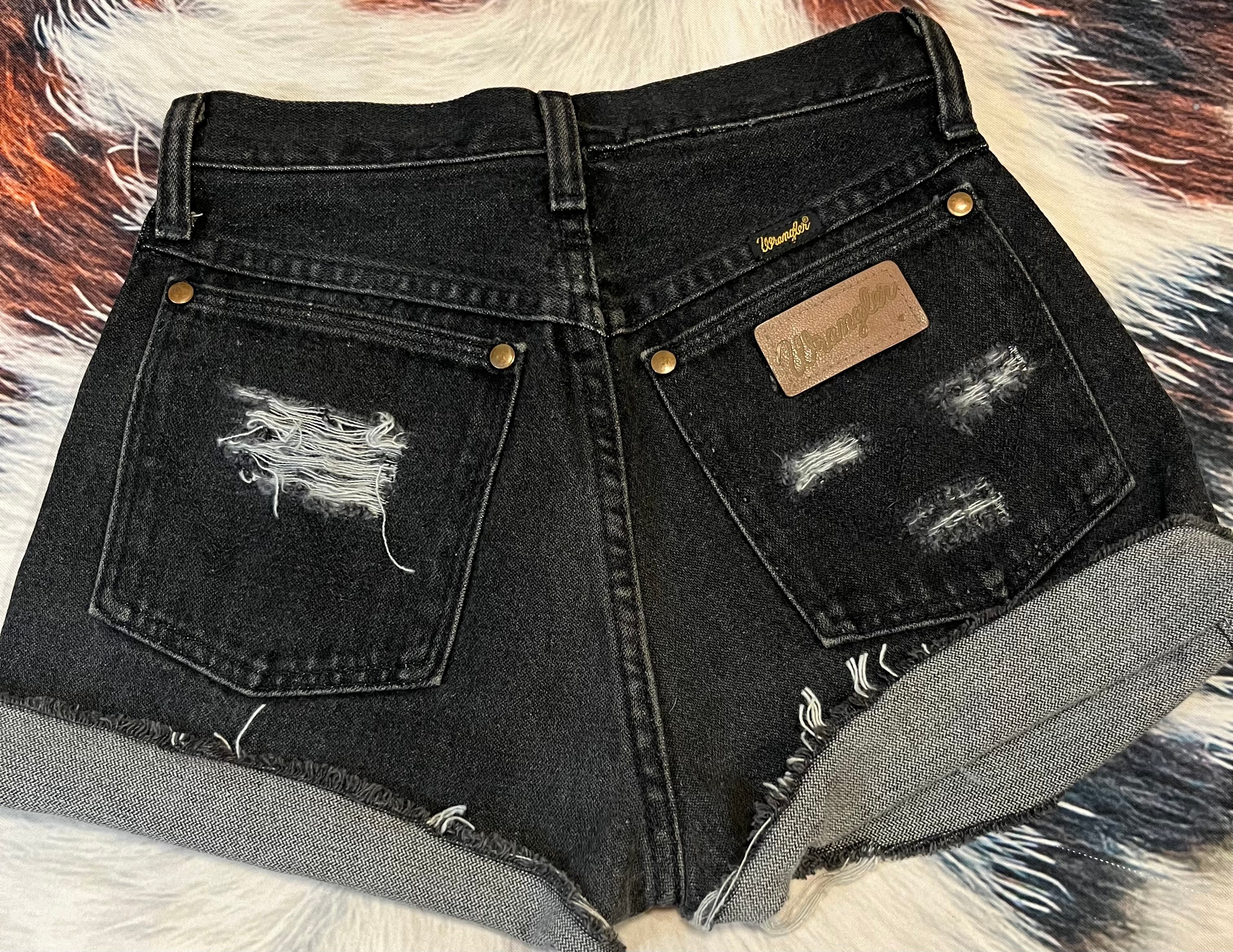Distressed Wrangler Shorts