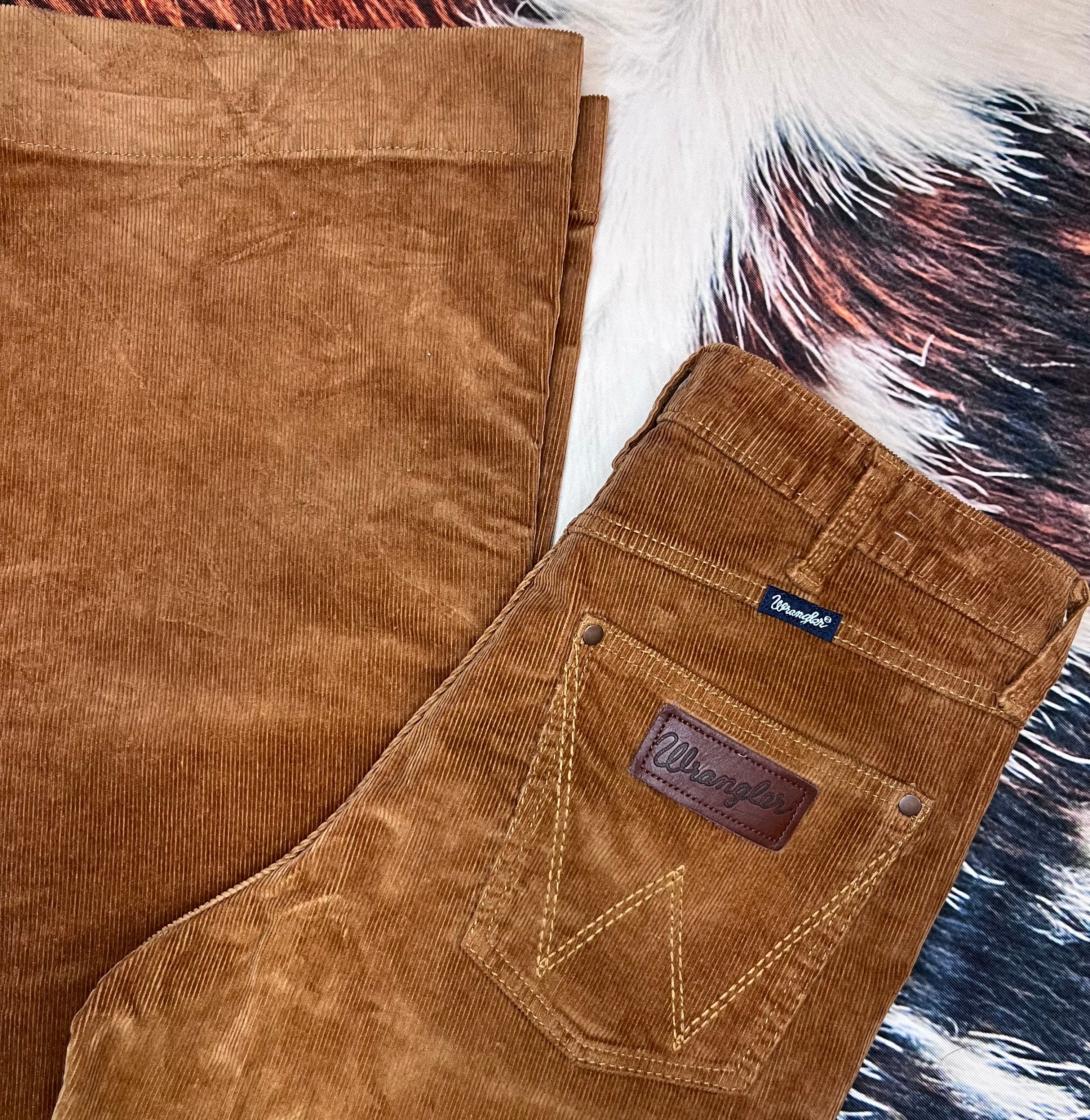 Corduroy High Rise Wrangler Trousers